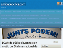 Tablet Screenshot of amicucubelles.com